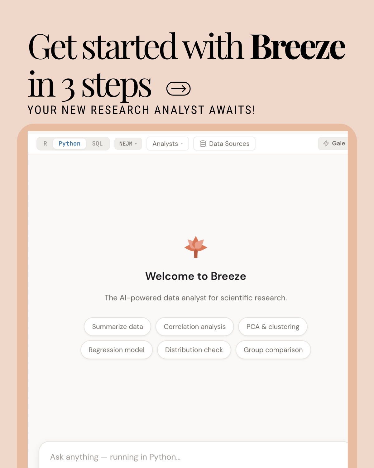Breeze — AI-Powered Data Analyst for Scientific Research